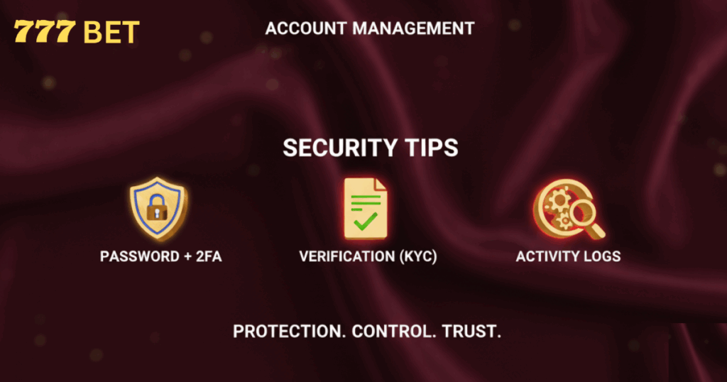 777 Bet Account Management
